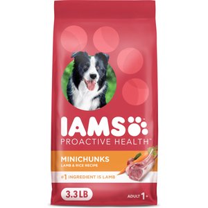 Iams Proactive Health Minichunks Adult High-Protein with Real Lamb Dry Dog Food, 3.3-lb bag