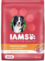 Iams Proactive Health Minichunks Adult High-Protein with Real Lamb Dry Dog Food, 44-lb bag slide 1 of 9