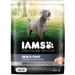 Iams Advanced Health Skin & Coat Chicken & Salmon Recipe Adult Dry Dog Food, 36-lb bag