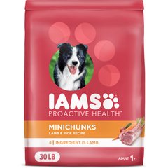 Iams Minichunks High-Protein with Real Lamb Adult Dry Dog Food, 30-lb bag