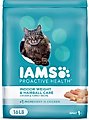 Iams Proactive Health Indoor Weight & Hairball Care Chicken & Turkey Recipe Dry Cat Food, 16-lb bag