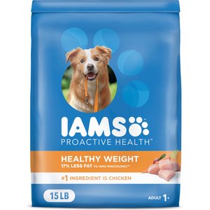 Iams Proactive Health Adult Healthy Weight Control with Real Chicken Dry Dog Food, 15-lb bag