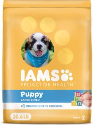 Iams Proactive Health Large Breed Puppy with Real Chicken Dry Dog Food, 30.6-lb bag