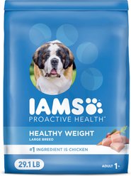 Iams Proactive Health Adult Large Breed Healthy Weight Control with Real Chicken Dry Dog Food, 29.1-lb bag
