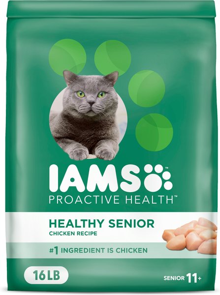 iams proactive health healthy senior chicken dry cat food
