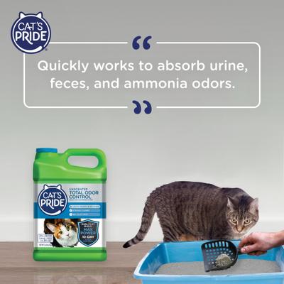 Show full view: Cat's Pride Max Power Total Odor Control Unscented Clumping Cat Litter, 15-lb jug slide 7 of 10