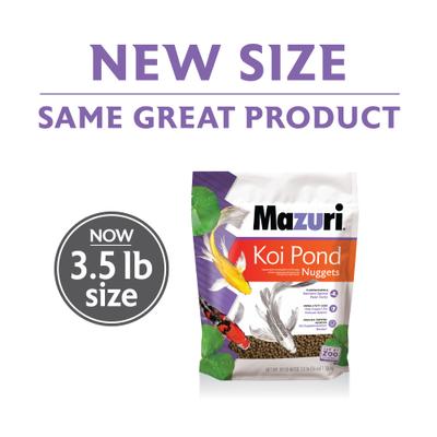 Show full view: Mazuri Koi Pond Nuggets, 3.5-lb bag slide 2 of 10