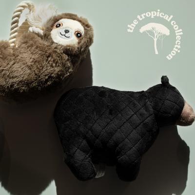 Show full view: Grrreen Black Bear Squeaky Plush Dog Toy, Large slide 7 of 8