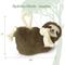 Show in main carousel: Grrreen Sloth with Rope Squeaky Plush Dog Toy, Large slide 4 of 7