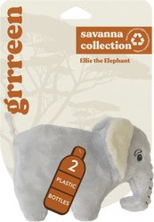 Grrreen Elephant Squeaky Plush Dog Toy, Small