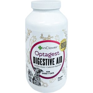 InClover Optagest Plant Based Prebiotics & Digestive Enzymes Supplement for Dogs & Cats, 300-gm bottle