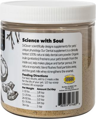 Show full view: InClover Dental Powder Supplement for Dogs & Cats, 85-gm jar slide 4 of 6