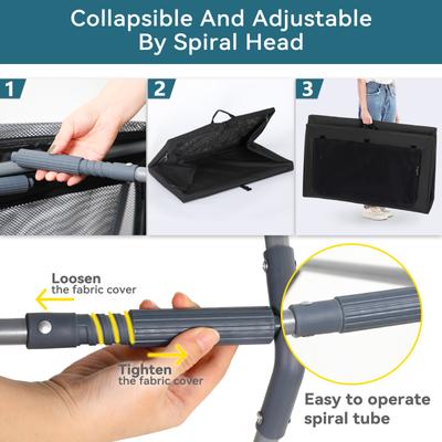 Show full view: Petsfit Three Door Collapsible Soft Sided Dog & Cat Crate, Black, 36 inch slide 3 of 8