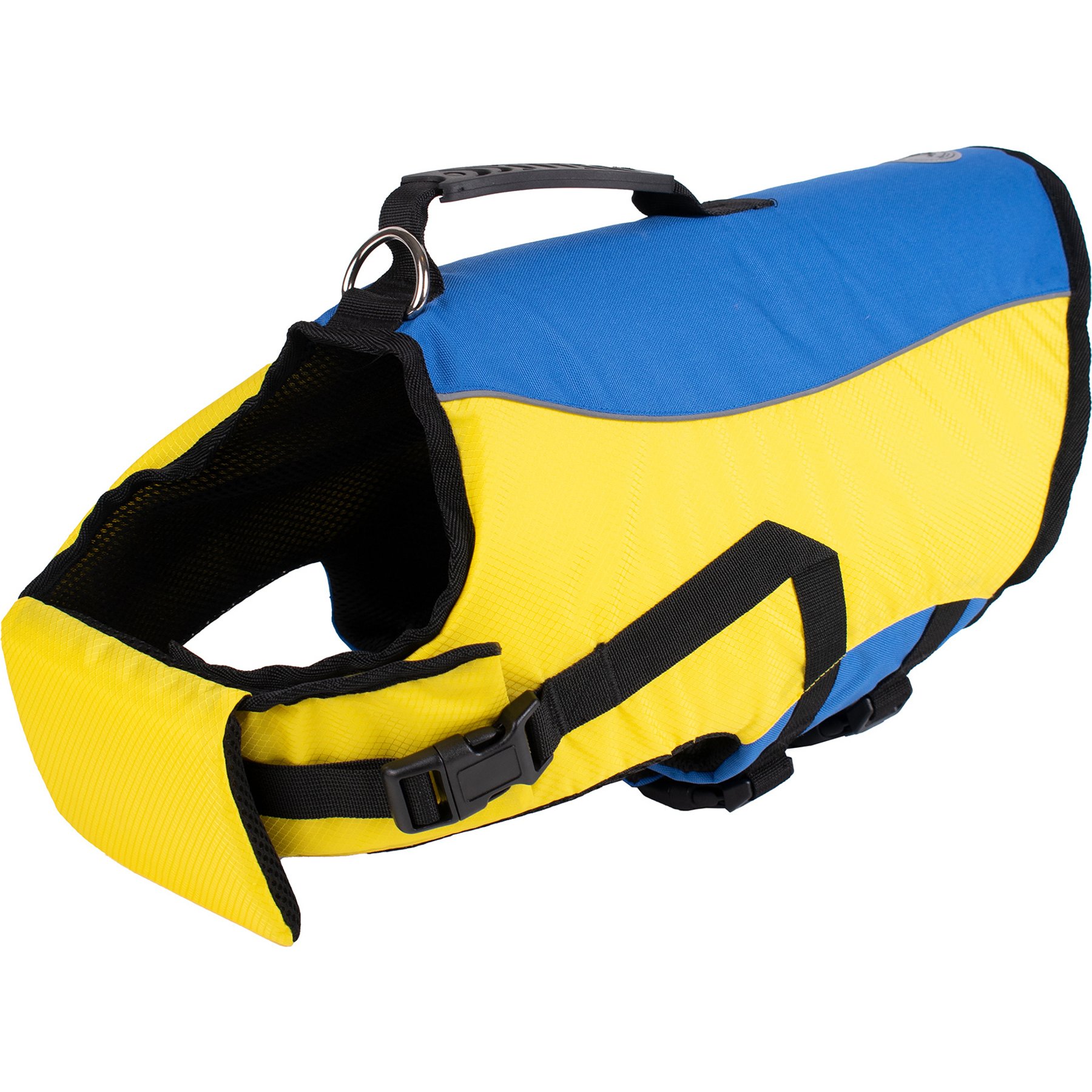 Body Glove Ripstop Dog Life Jacket, Blue/Yellow, X-Large
