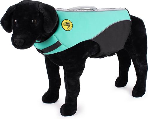 Show full view: Body Glove Neoprene Dog Life Jacket, Teal, Large slide 5 of 10