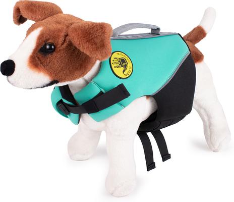 Show full view: Body Glove Neoprene Dog Life Jacket, Teal, X-Small slide 4 of 10