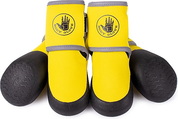 Show full view: Body Glove Paw Protector Booties Dog Boots, Yellow, X-Large slide 1 of 10