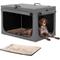 Show in main carousel: Petsfit Three Door Collapsible Soft Sided Dog & Cat Crate, Gray, 40 inch slide 1 of 9