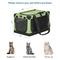 Show in main carousel: Petsfit Adjustable Frame Three Door Collapsible Soft Sided Dog & Cat Crate, Green, 20 inch slide 2 of 10