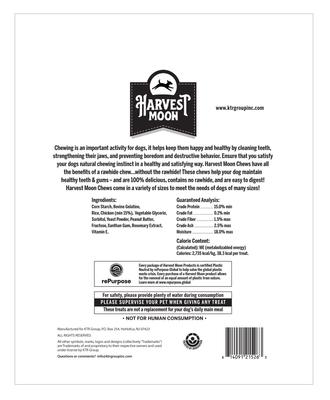 Show full view: Harvest Moon Hide Free 5-inch Peanut Butter Puffed Strips Dog Hard Chew Treats, 30 count slide 3 of 4