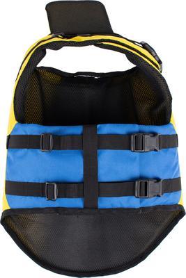 Show full view: Body Glove Ripstop Dog Life Jacket, Blue/Yellow, X-Large slide 5 of 9