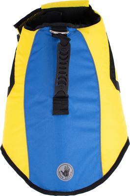 Show full view: Body Glove Ripstop Dog Life Jacket, Blue/Yellow, X-Large slide 3 of 9