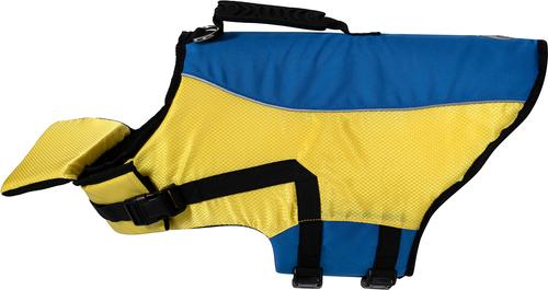 Show full view: Body Glove Ripstop Dog Life Jacket, Blue/Yellow, Large slide 3 of 7