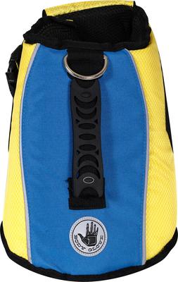 Show full view: Body Glove Ripstop Dog Life Jacket, Blue/Yellow, Small slide 2 of 7