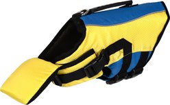 Body Glove Ripstop Dog Life Jacket, Blue/Yellow, Small