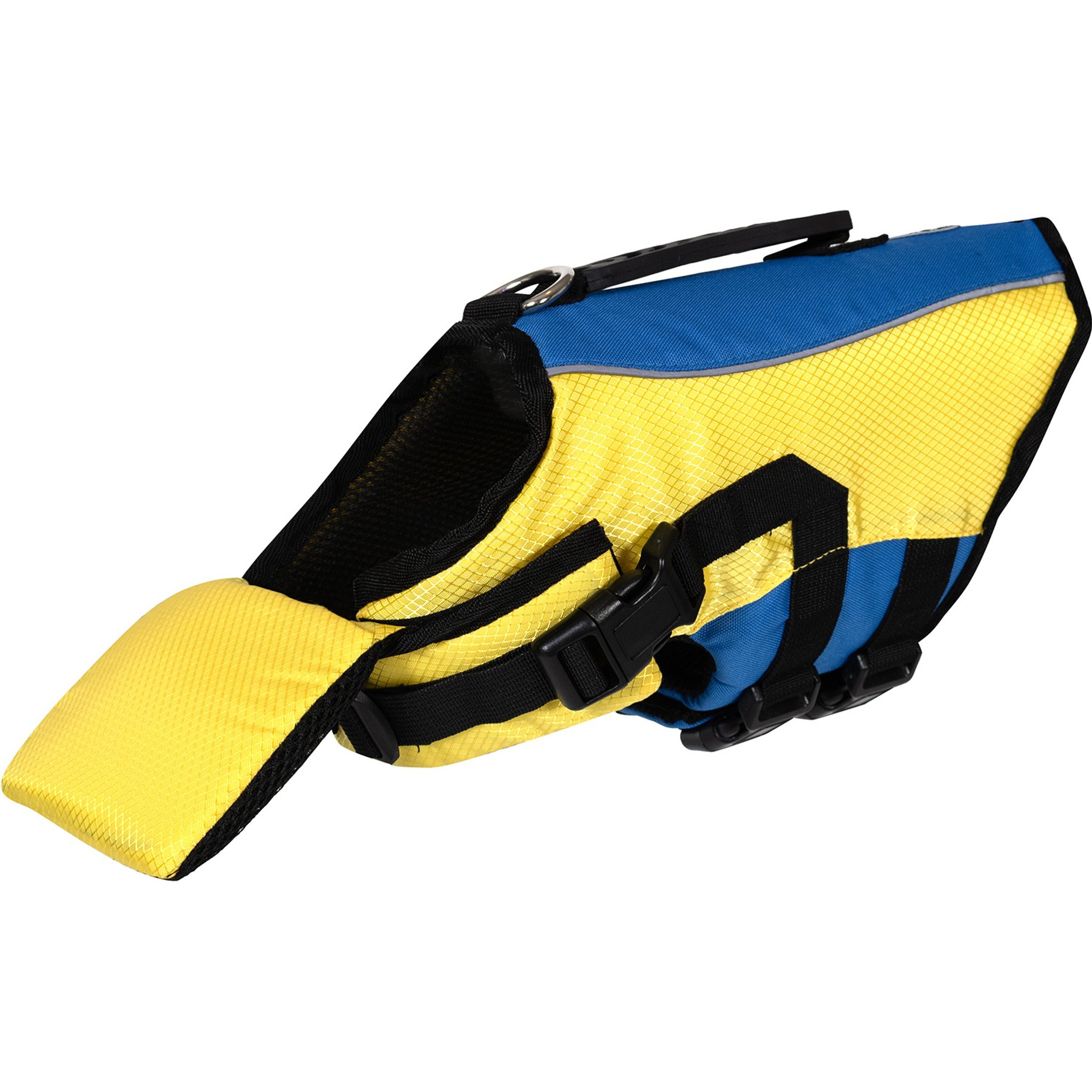 Body Glove Ripstop Dog Life Jacket, Blue/Yellow, Small