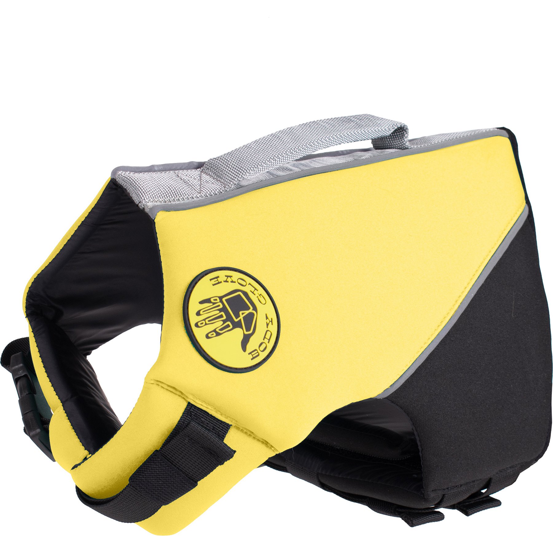 Body Glove Neoprene Dog Life Jacket, Yellow, Small