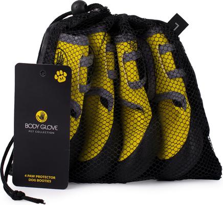 Show full view: Body Glove Paw Protector Booties Dog Boots, Yellow, Medium slide 7 of 10