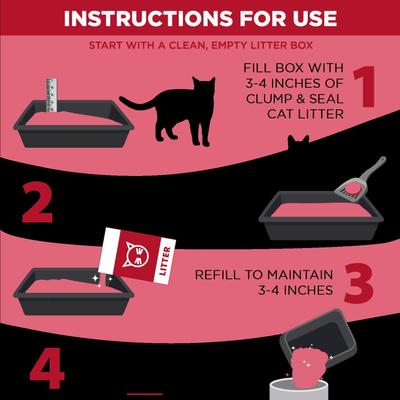 Show full view: Arm & Hammer Litter Clump & Seal Multi-Cat Scented Clumping Clay Cat Litter, 14-lb box slide 7 of 13