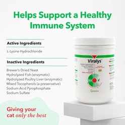 Vetoquinol Viralys Powder Immune Supplement for Cats, 3.5-oz slide 2 of 7