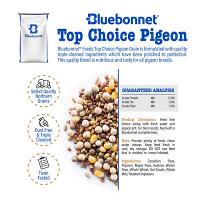 Show full view: Bluebonnet Feeds Top Choice Pigeon Food, 50-lb bag slide 4 of 10