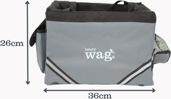 Jolly Pets Travel Henry Wag Pannier Dog Bike Seat, Grey/Black slide 2 of 6