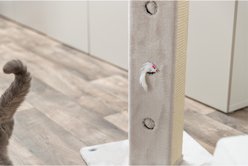 TRIXIE Soria 31.5-in Plush Tower Cat Scratching Post, Grey slide 2 of 7
