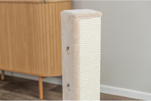 Show full view: TRIXIE Soria 31.5-in Plush Tower Cat Scratching Post, Beige/Natural slide 7 of 9