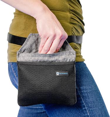 Show full view: Blue-9 Pet Products Inspire Dog Training Treat Pouch, Gray/Black slide 2 of 9