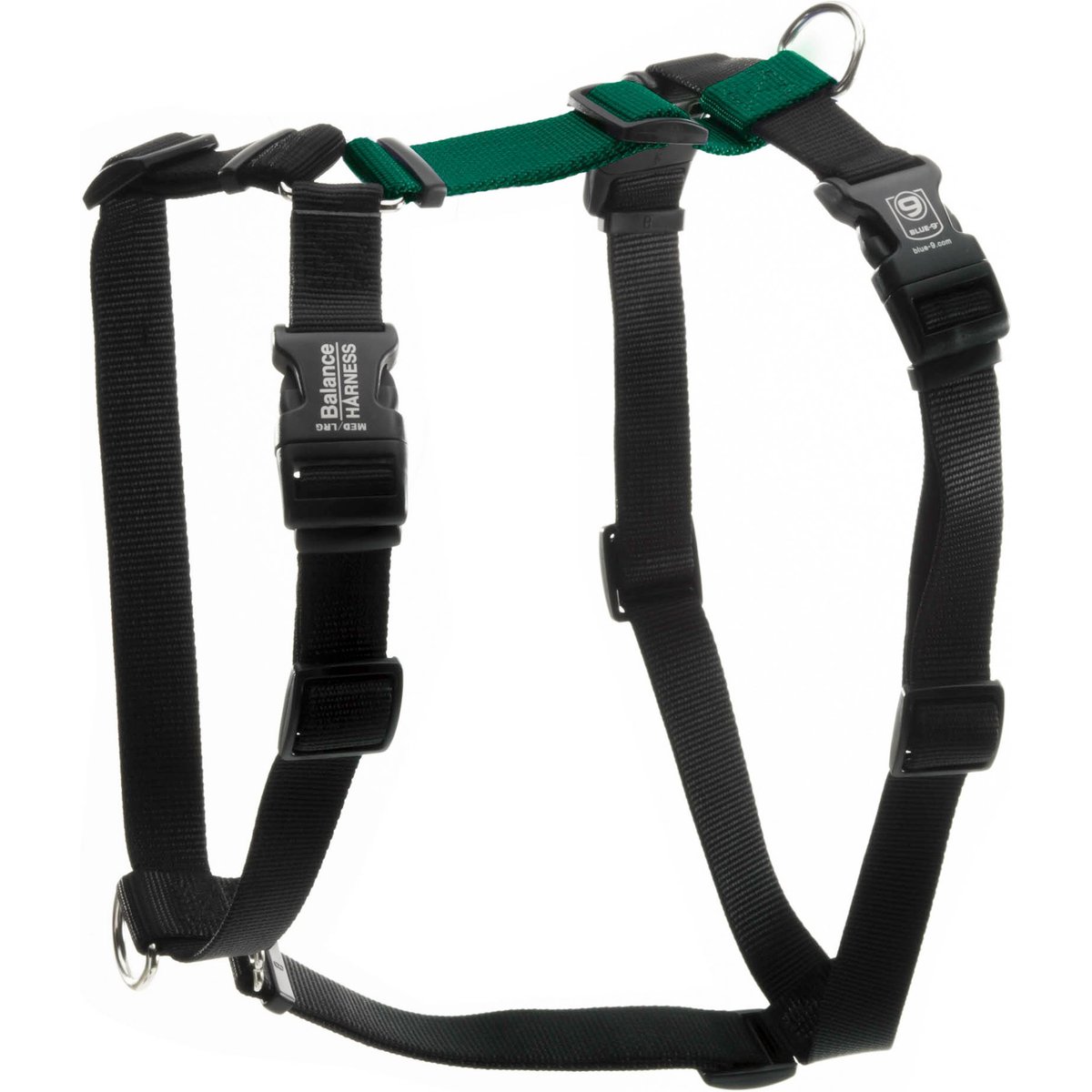 Blue-9 Pet Products Buckle-Neck Balance Dog Harness, Hunter Green, Small: 17.5 to 25.5-in chest