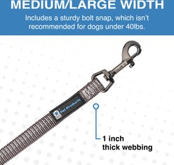 Blue-9 Pet Products Reflective Dog Leash, Gray Fog, Medium/Large: 6-ft long, 1-in wide slide 2 of 8