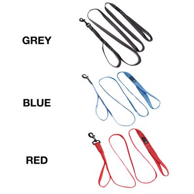 Show full view: Blue-9 Pet Products Reflective Dog Leash, Red Ember, Medium/Large: 6-ft long, 1-in wide slide 5 of 8
