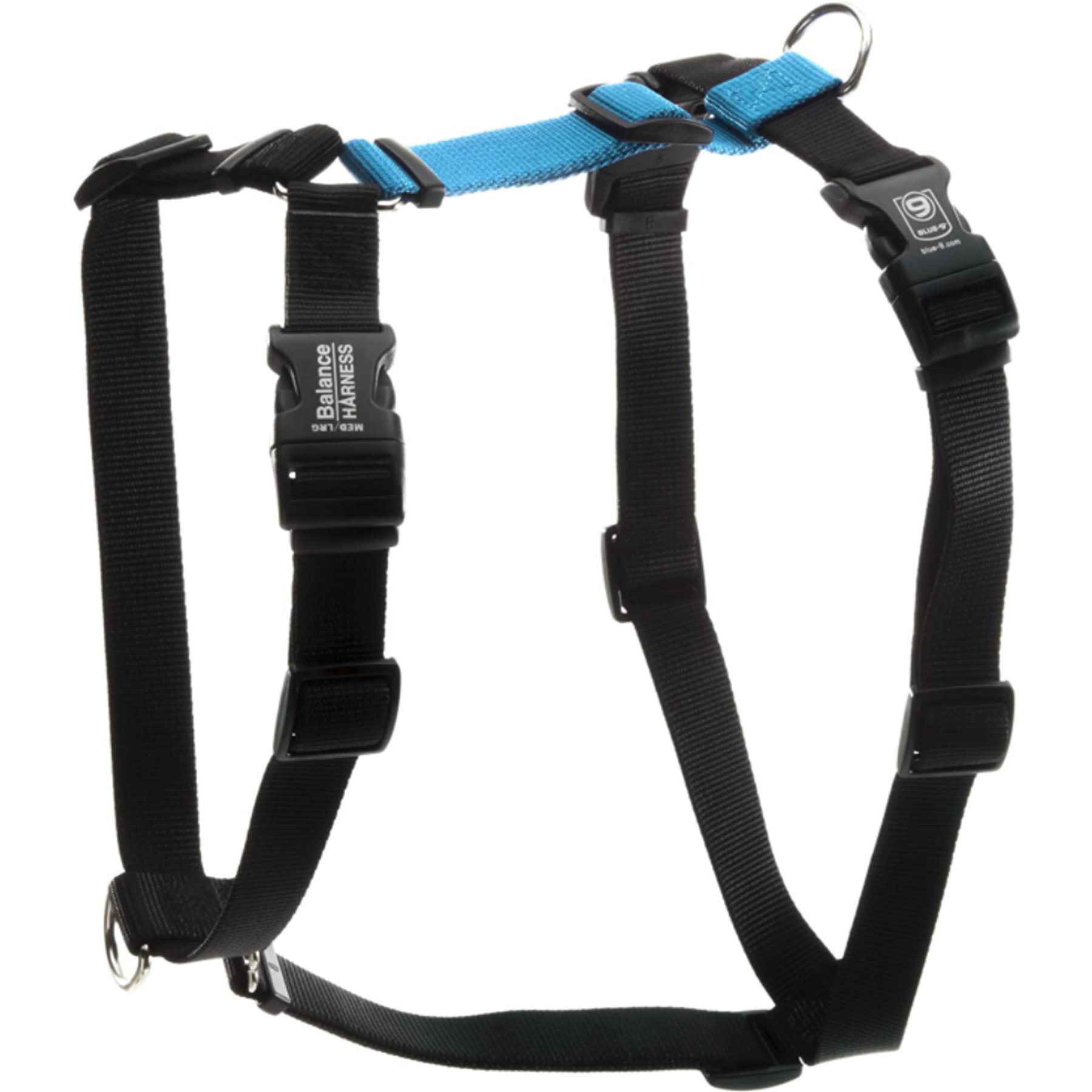 Blue-9 Pet Products Buckle-Neck Balance Dog Harness, Sky Blue, Medium: 21 to 32-in chest
