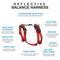 Show in main carousel: Blue-9 Pet Products Reflective Buckle-Neck Balance Dog Harness, Red Ember, Large: 29 to 43.5-in chest slide 3 of 9