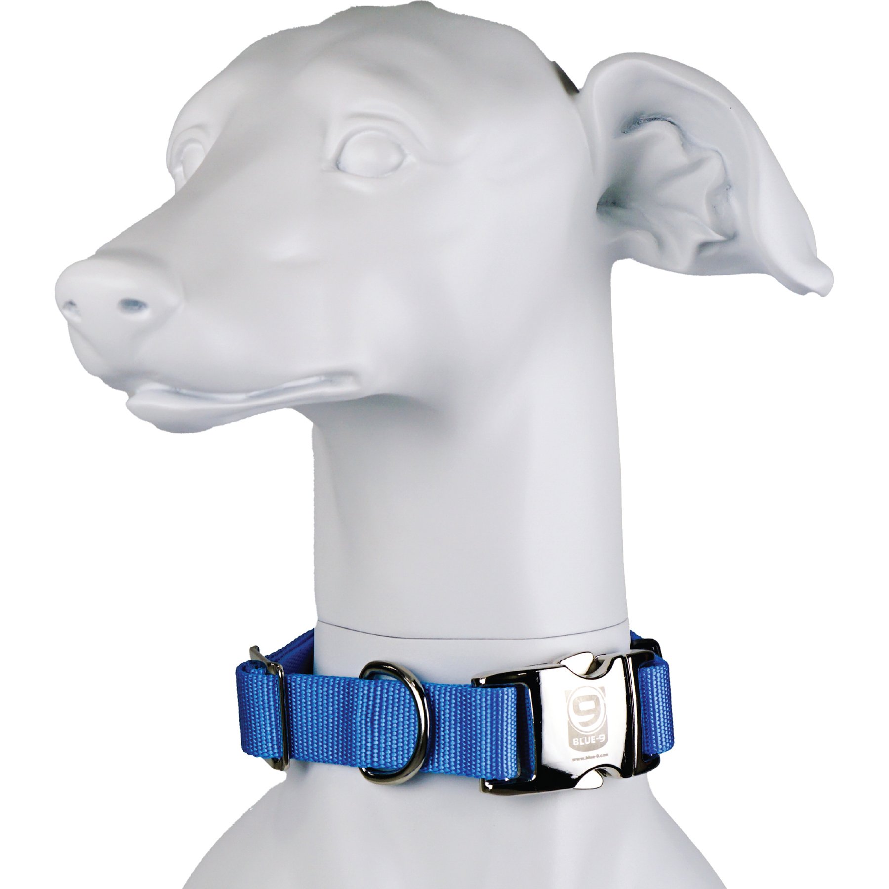 Blue-9 Pet Products Secure Pro Dog Collar, Sky Blue, Large: 16 to 26-in neck, 1-in wide