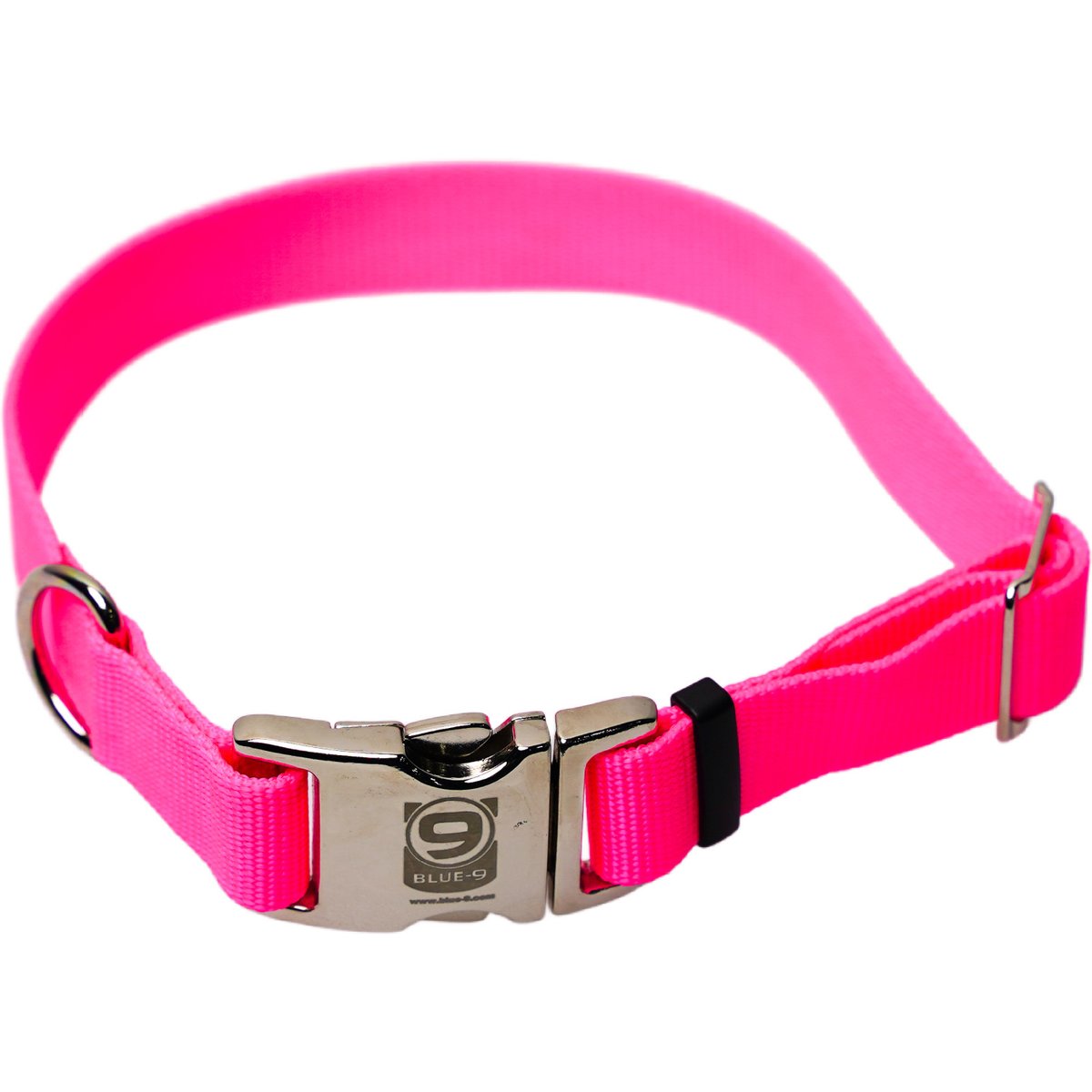 Blue-9 Pet Products Secure Pro Dog Collar, Hot Pink, Medium: 13 to 20-in neck, 1-in wide