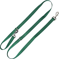 Blue-9 Pet Products Multi-Function Double Attachment Hands-Free Dog Leash, Hunter Green, Medium/Large: 6-ft long, 1-in wide
