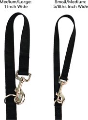Blue-9 Pet Products Multi-Function Double Attachment Hands-Free Dog Leash, Black, Medium/Large: 6-ft long, 1-in wide slide 2 of 2