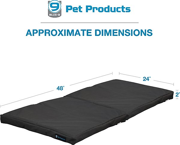 Show full view: Blue-9 Restore Double Dog & Cat Bed, Gray, 24 x 48-in slide 5 of 7