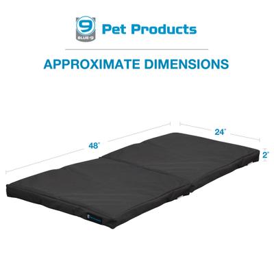 Show full view: Blue-9 Pet Products Restore Washable Double Dog & Cat Bed, Gray, 24 x 48-in slide 5 of 7